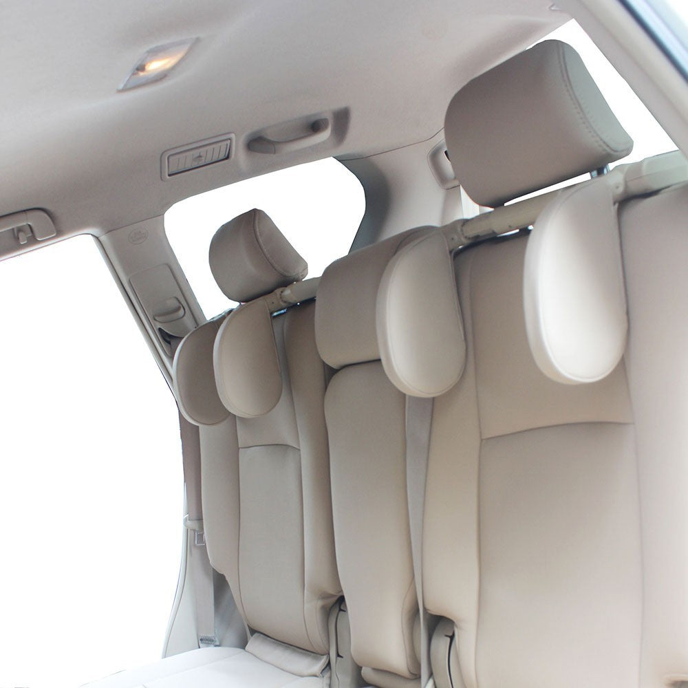 Triaxial Adjustable Car Seat Headrest Pillow Car Neck Head Shoulder Sleep Cushion - Black