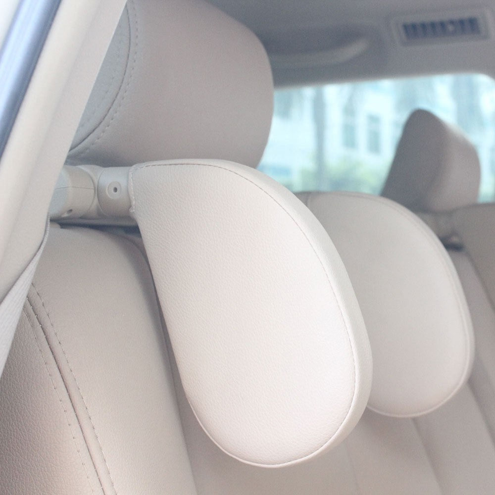 Triaxial Adjustable Car Seat Headrest Pillow Car Neck Head Shoulder Sleep Cushion - Black