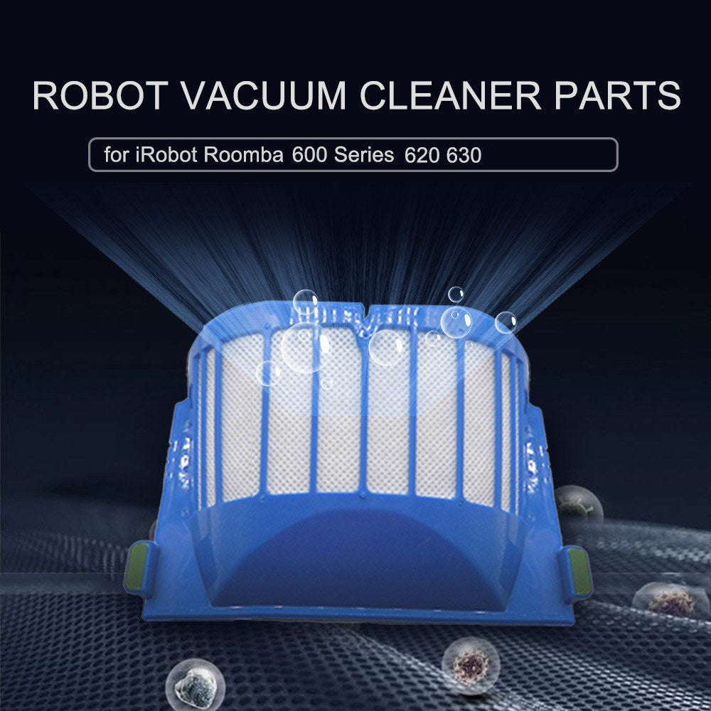 Robot Vacuum Cleaner Parts Blue Aero Vac Filter Replacement for iRobot Roomba 600 Series 620 630 Accessories
