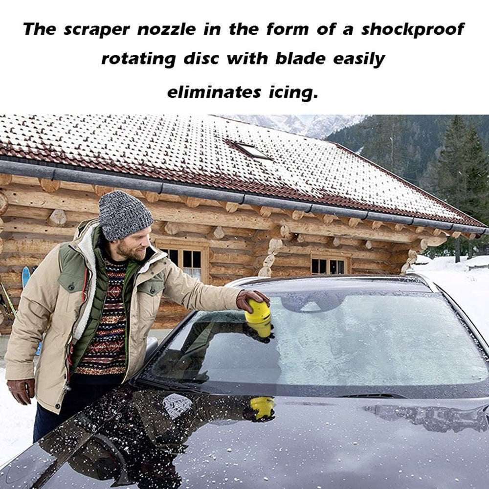 Snow Remover Hand Held Electric Snow Remover Automatic Snow Scraper Electric Ice Scraper - Yellow