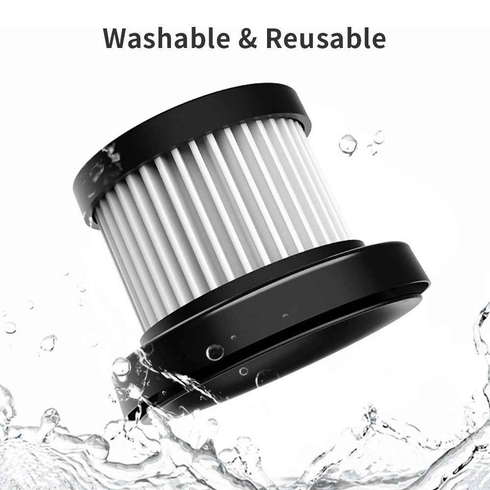 Car Vacuum Cleaner 6000Pa High Power Handheld Vacuum Cordless Portable Mini Vacuum Cleaner for Car/Home/Pet Hair - Cordless/Black
