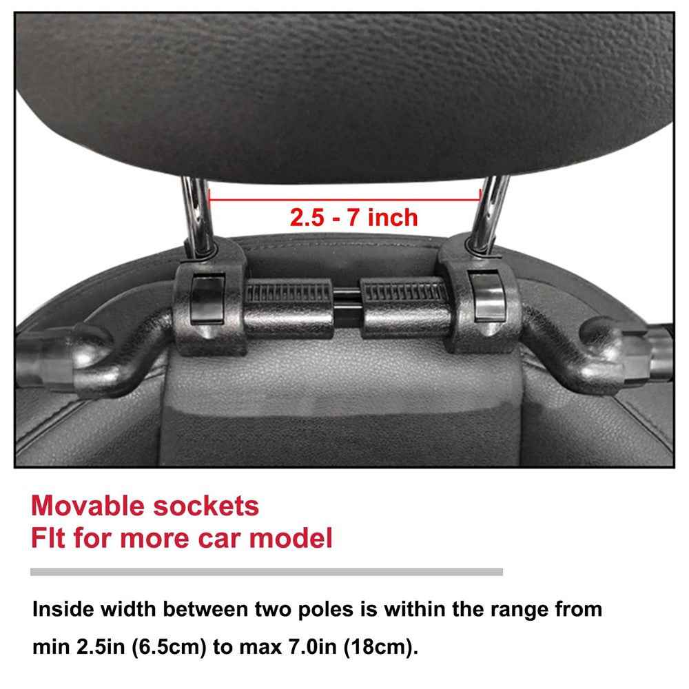 Car Sleeping Headrest Pillow Head Neck Support Soft Car Seat Headrest Cushion U Shaped 360 Degree Adjustable Car Neck Pillow for Kids and Adults