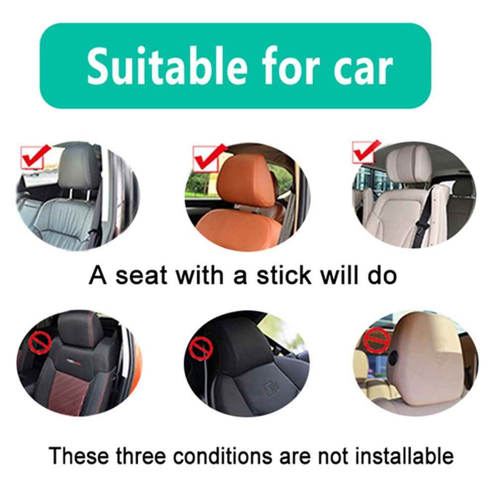 Car Sleeping Headrest Pillow Head Neck Support Soft Car Seat Headrest Cushion U Shaped 360 Degree Adjustable Car Neck Pillow for Kids and Adults