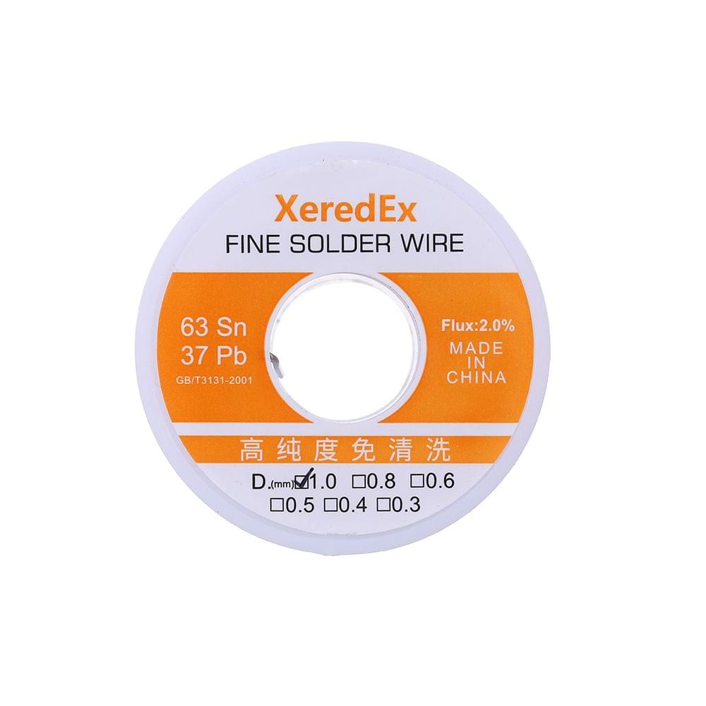 1.0mm 50g Flux 2.0% Tin Lead Tin Wire Soldering Wire Roll