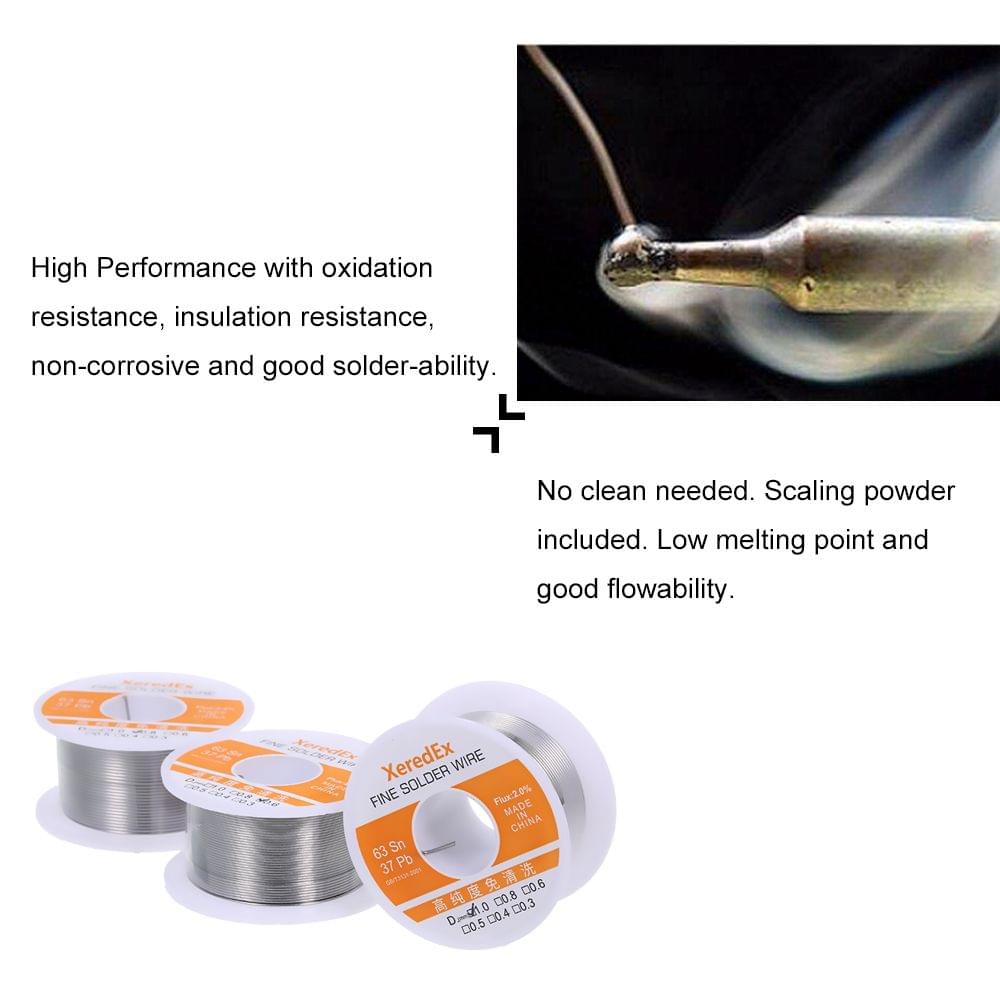 1.0mm 50g Flux 2.0% Tin Lead Tin Wire Soldering Wire Roll