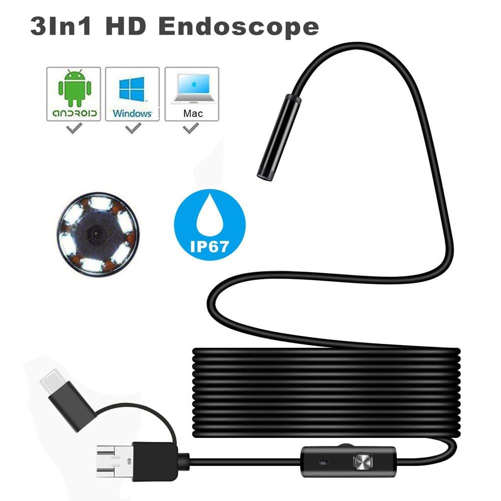 Wireless 3 in 1 Waterproof USB Port 5.5mm Visual Lens Mini - 2