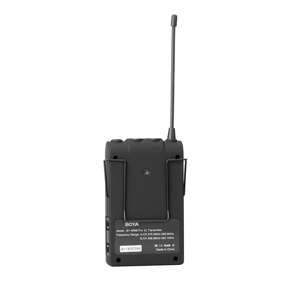 BOYA UHF Dual-Channel 48 Channels Transmitter with LCD