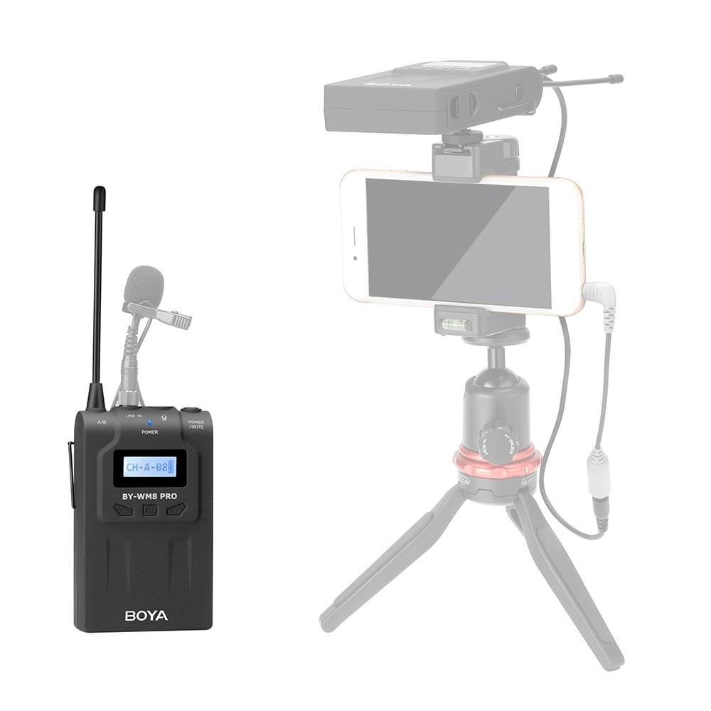 BOYA UHF Dual-Channel 48 Channels Transmitter with LCD