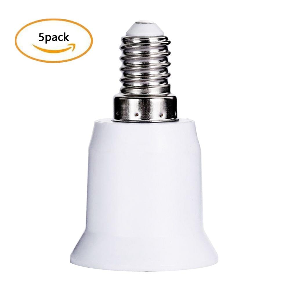 5PCS E14 to E26 E27 Adapter Bulb Base Adapter Converter - 5PCS