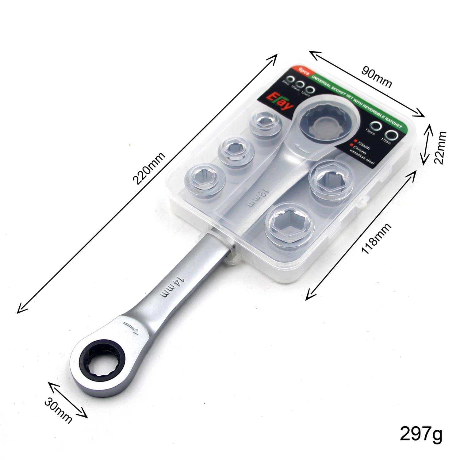 Multi-Function Ratchet Set Mechanic Universal Socket Set 7