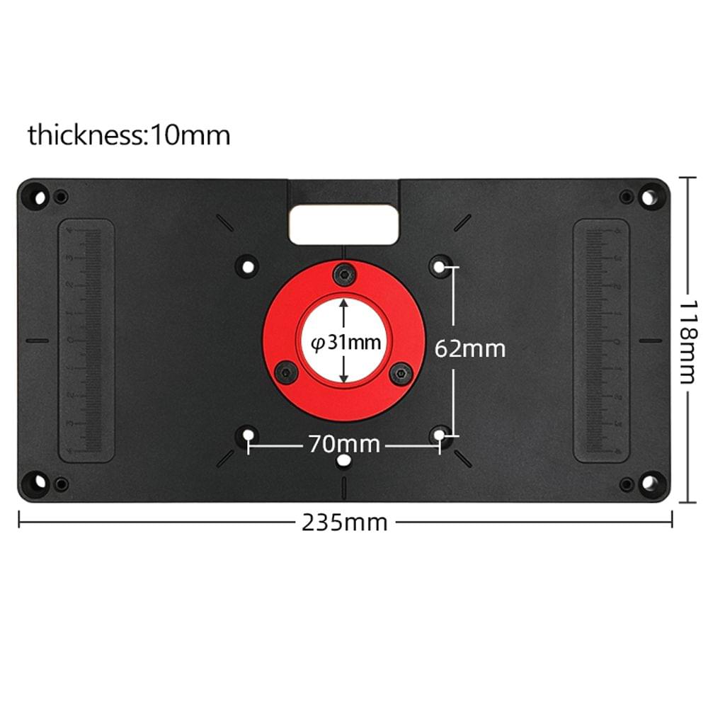 Woodworking Trimming Machine Flip Board with Scale Universal