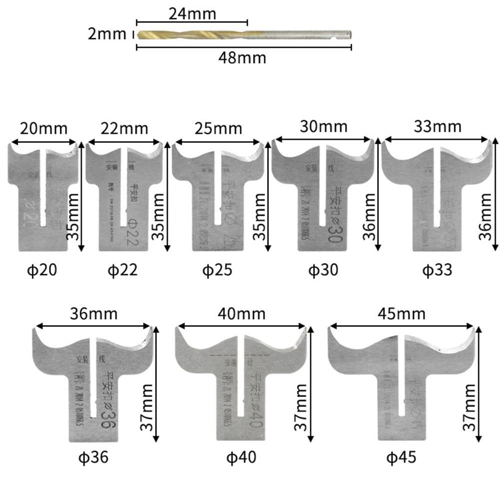 20 Pcs Set Wood Bead Maker Beads Drill Bit Milling Cutter - Silver 20pcs