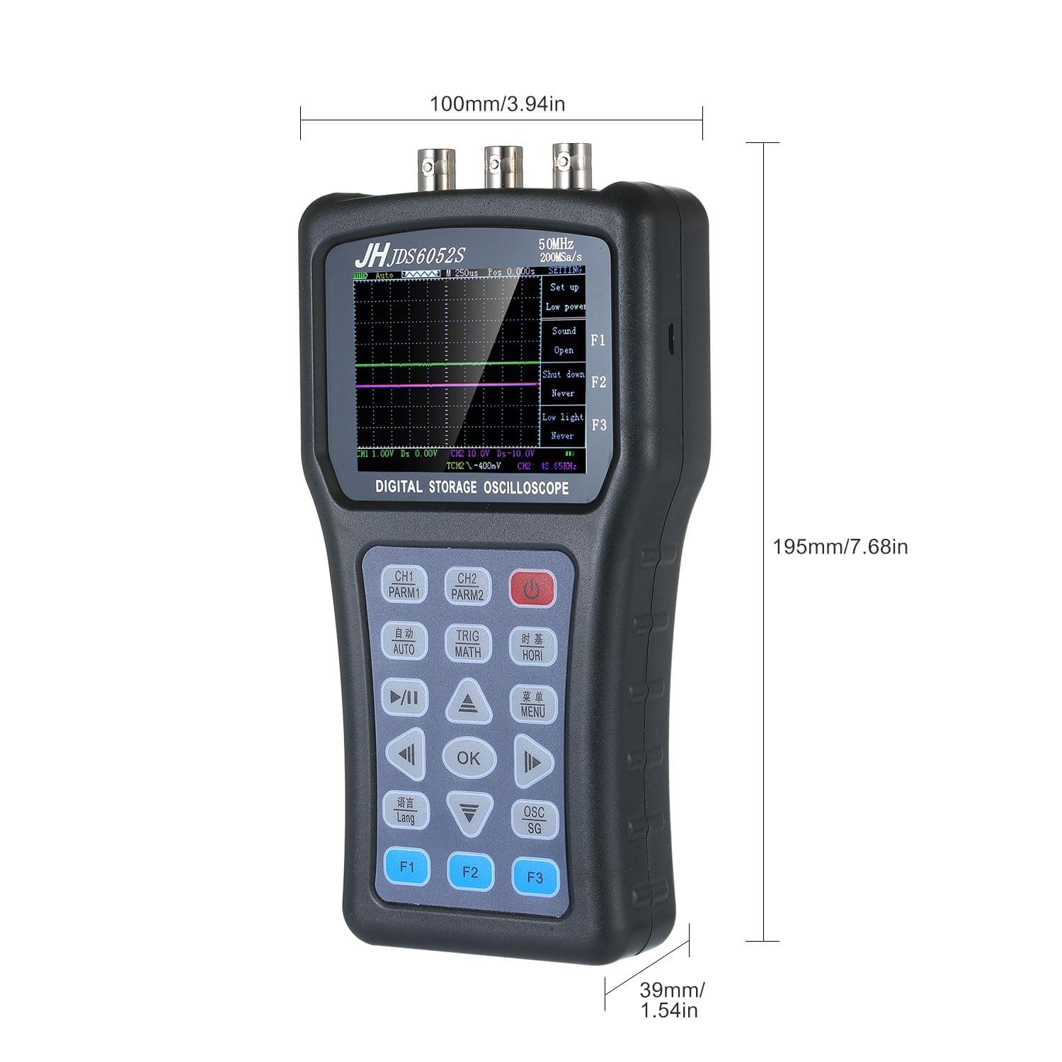 2-in-1 Oscilloscope & Function Signal Generator Dual Channel
