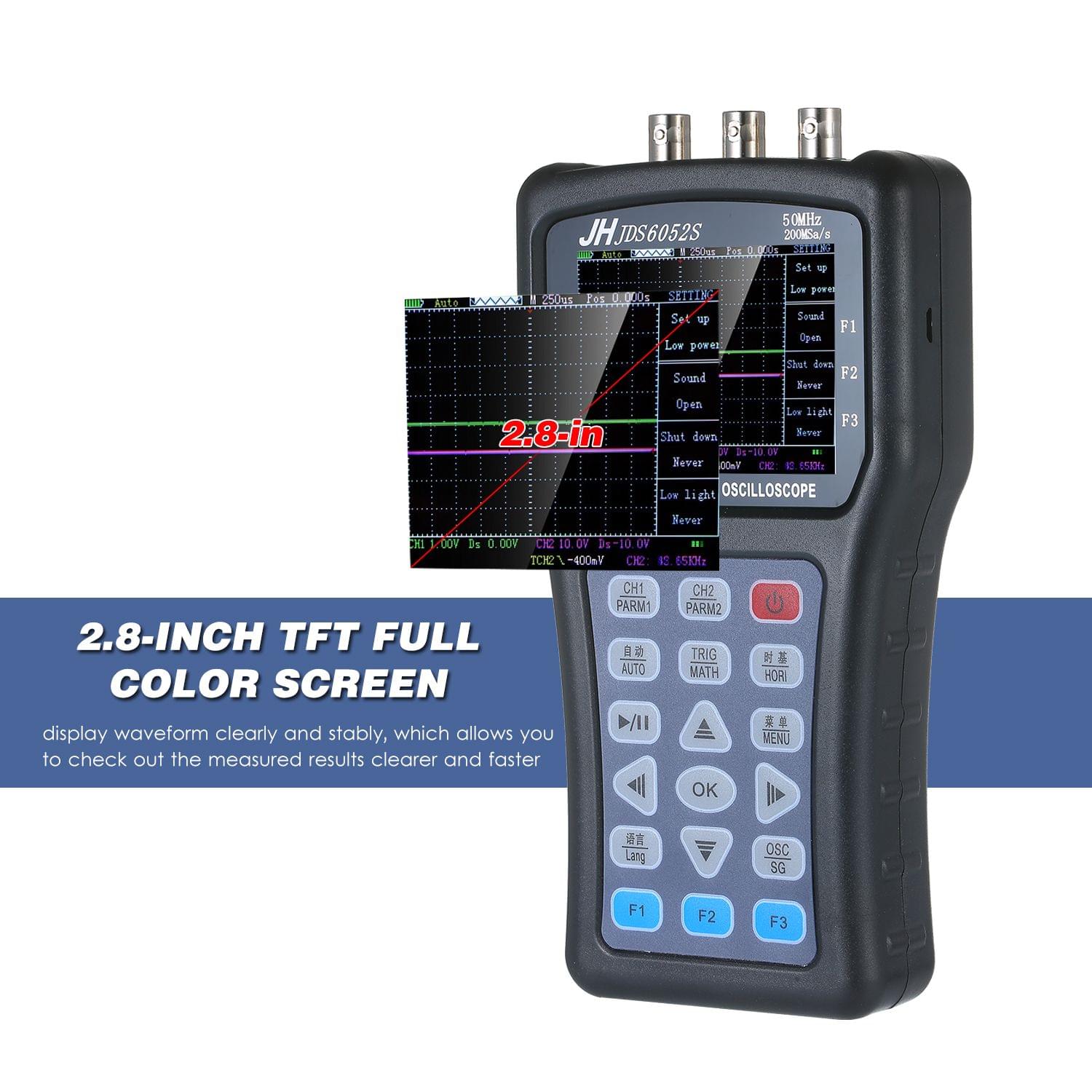 2-in-1 Oscilloscope & Function Signal Generator Dual Channel