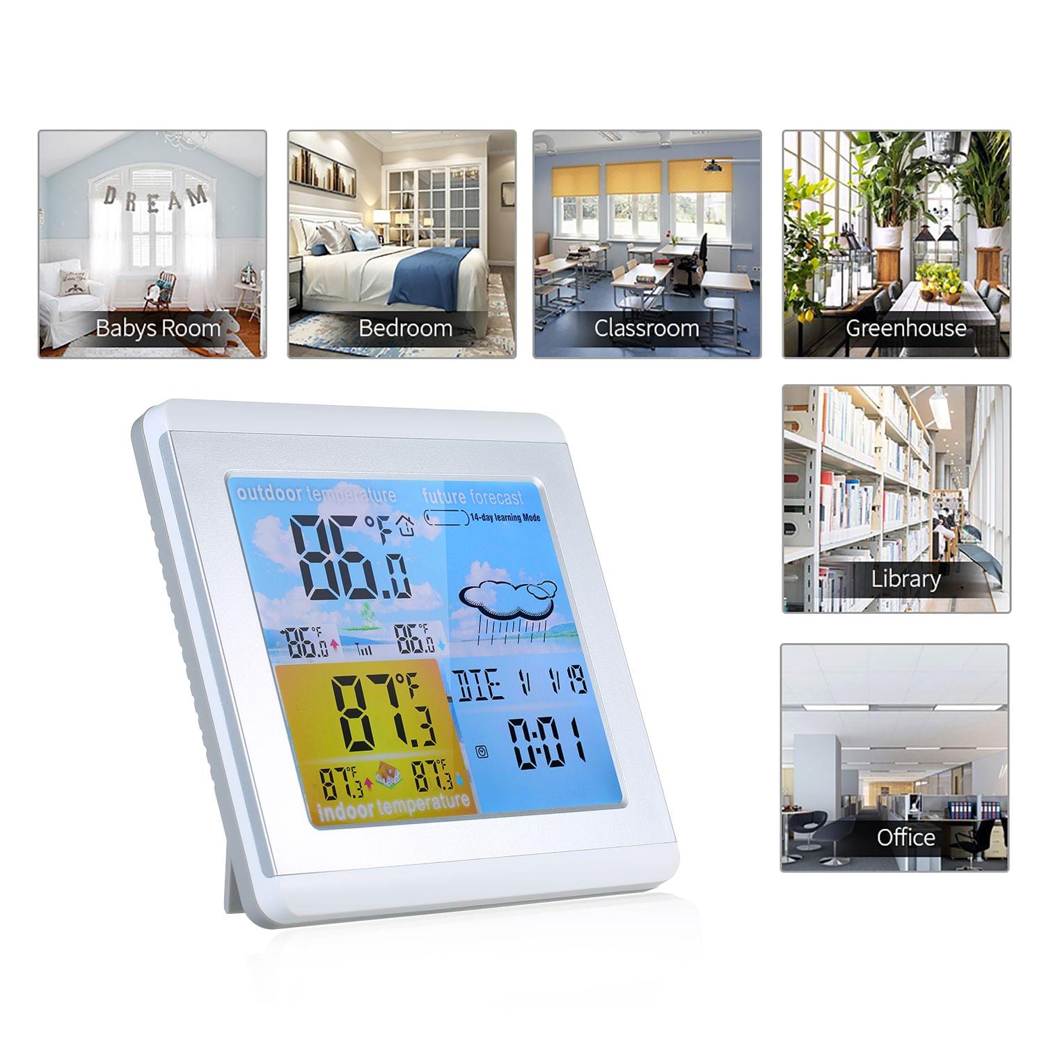 Digital Thermometer Indoor & Outdoor Temperature Monitor - US Plug