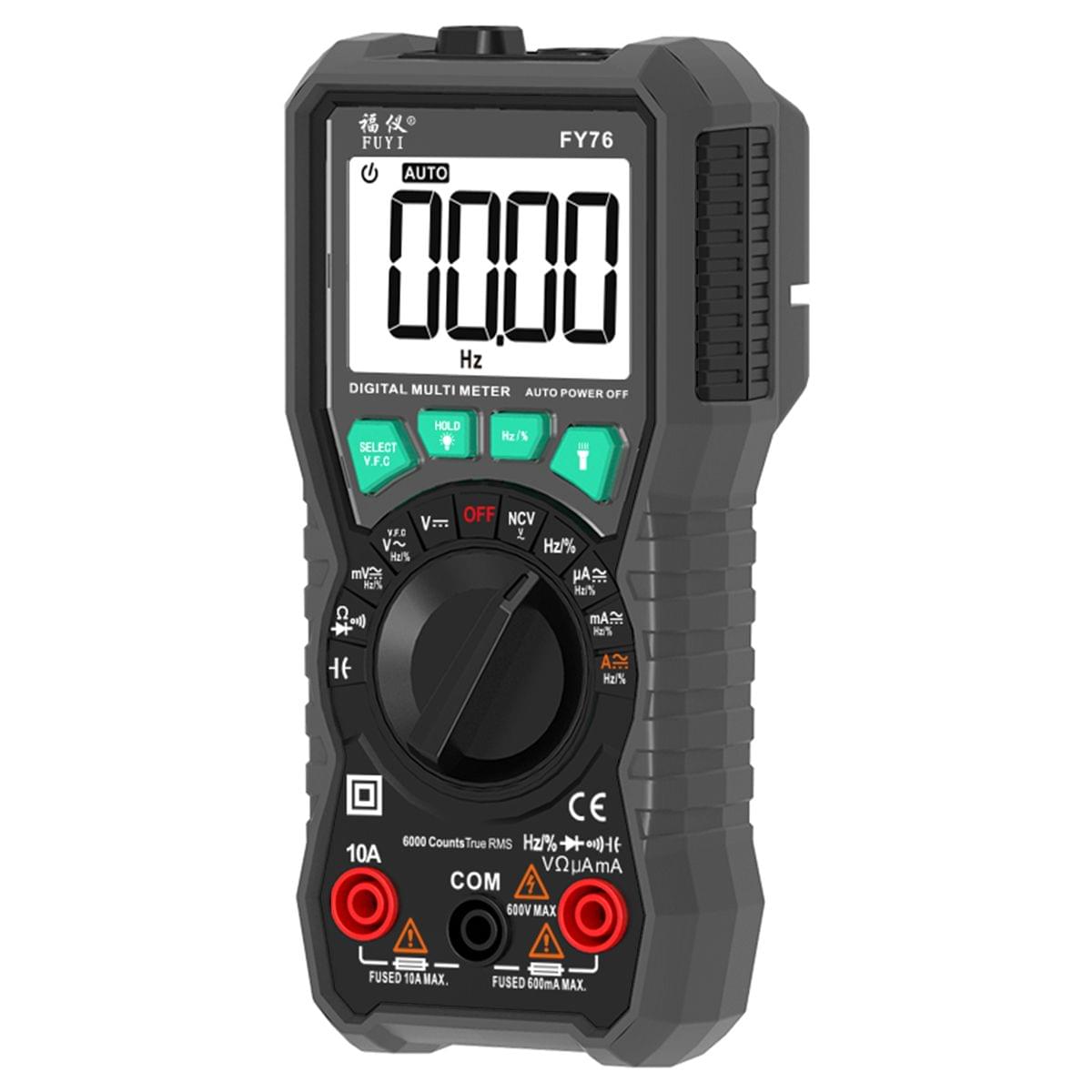 FUYI Digital Multimeter 6000 Count Intelligent Manual