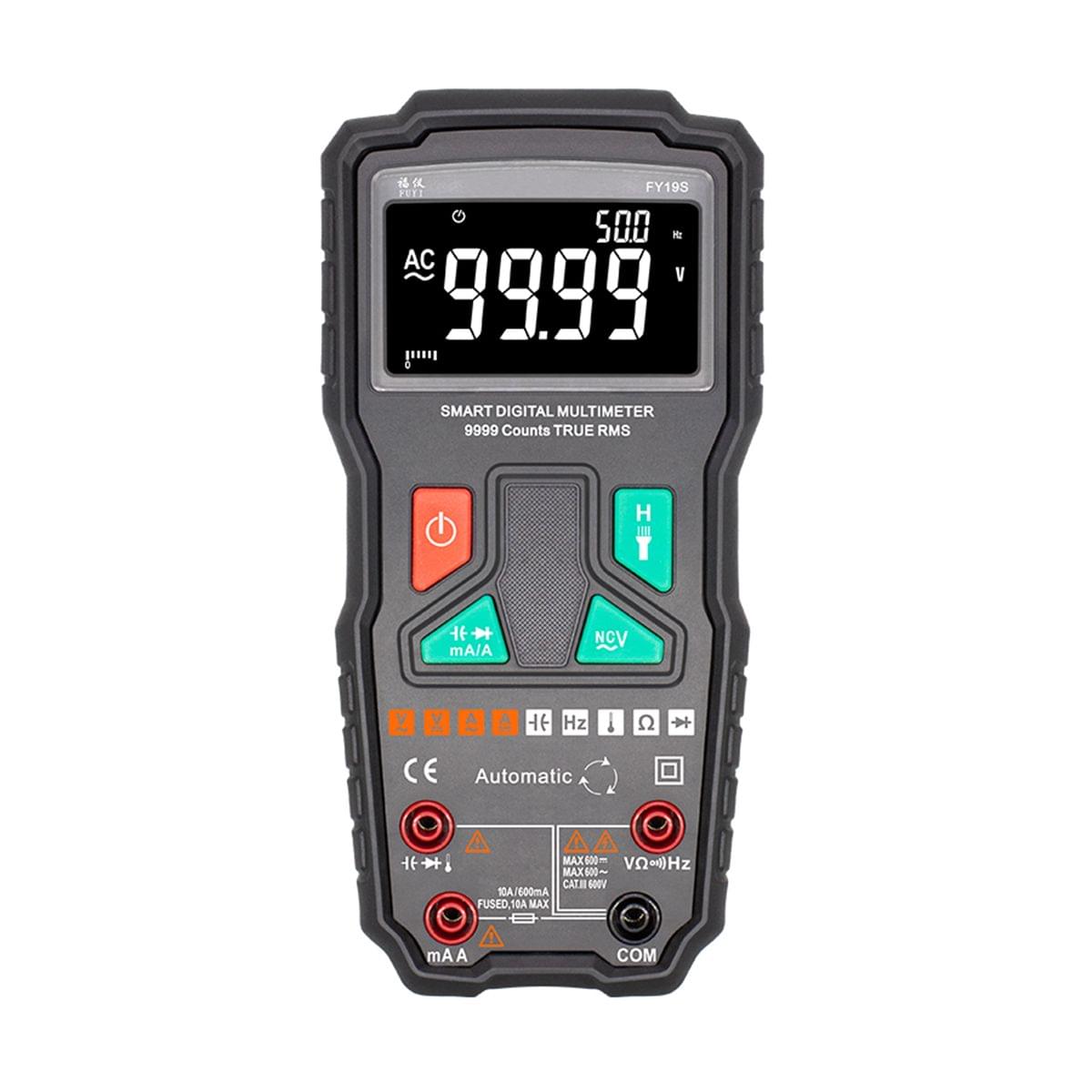 FUYI Digital Multimeter 9999 Count Intelligent Automatic