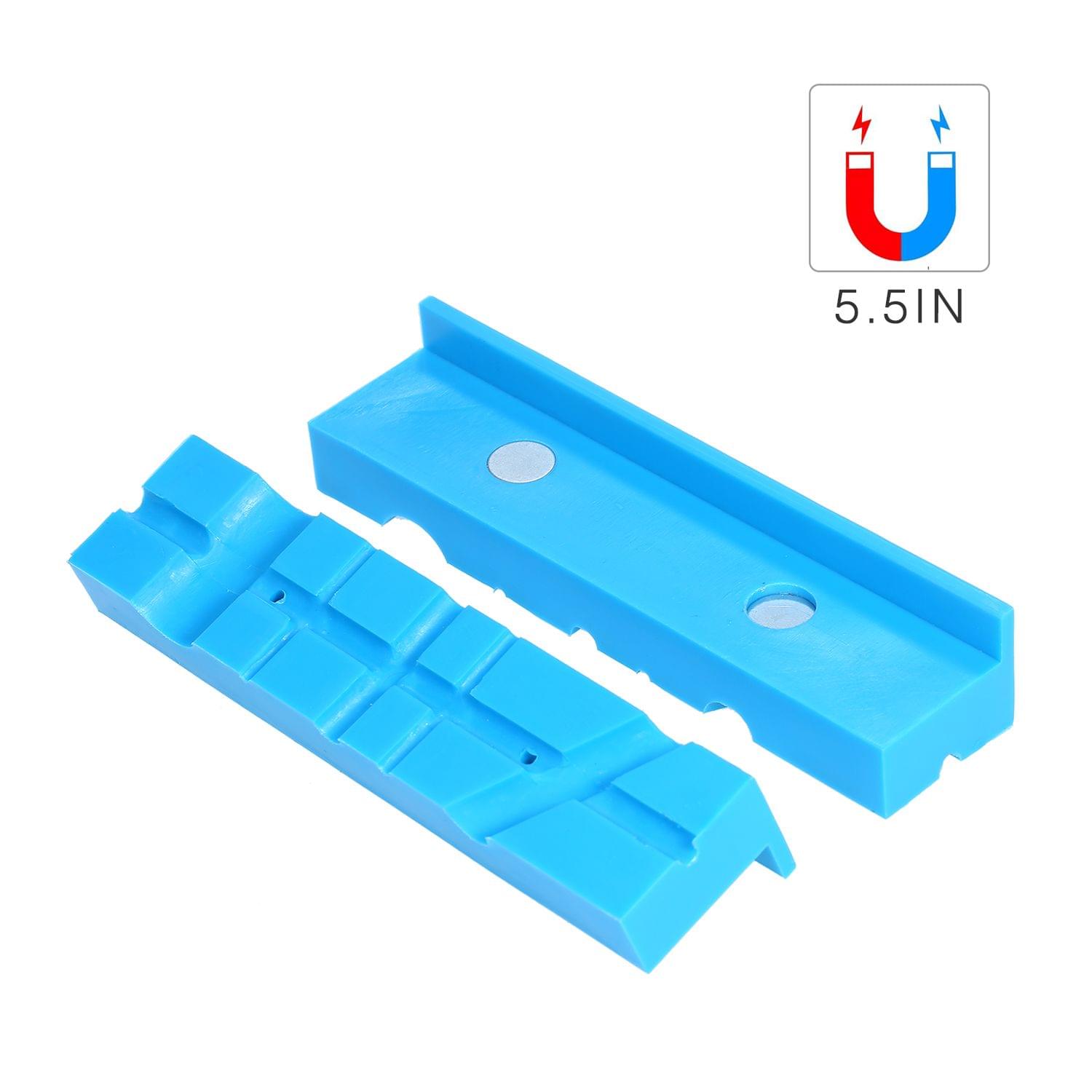 5.5In Vise Jaws Milling Vise Jaw Clamps with Magnetic Nylon