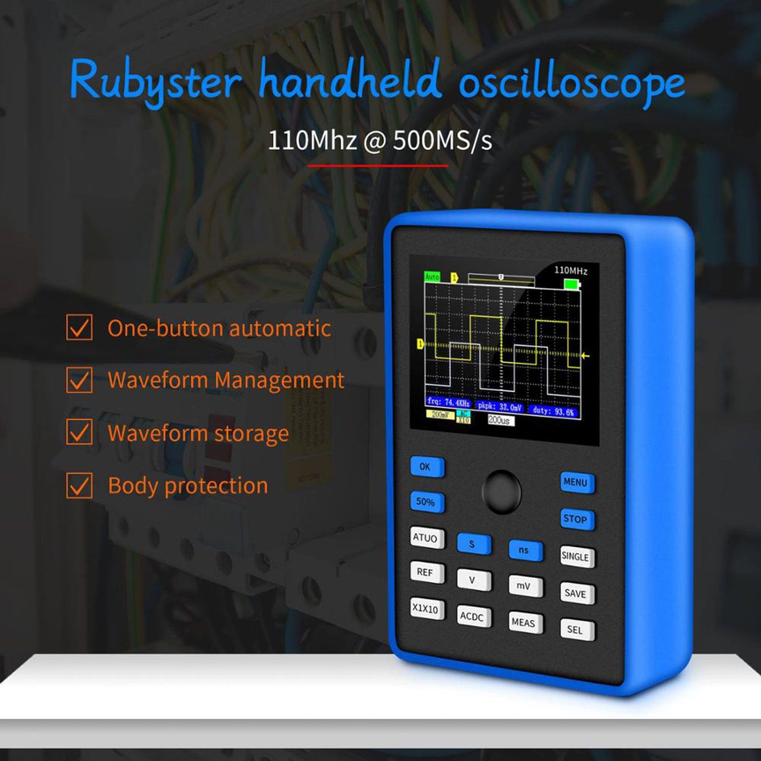 DSO1C15 Professional Digital Oscilloscope 500MS/s Sampling