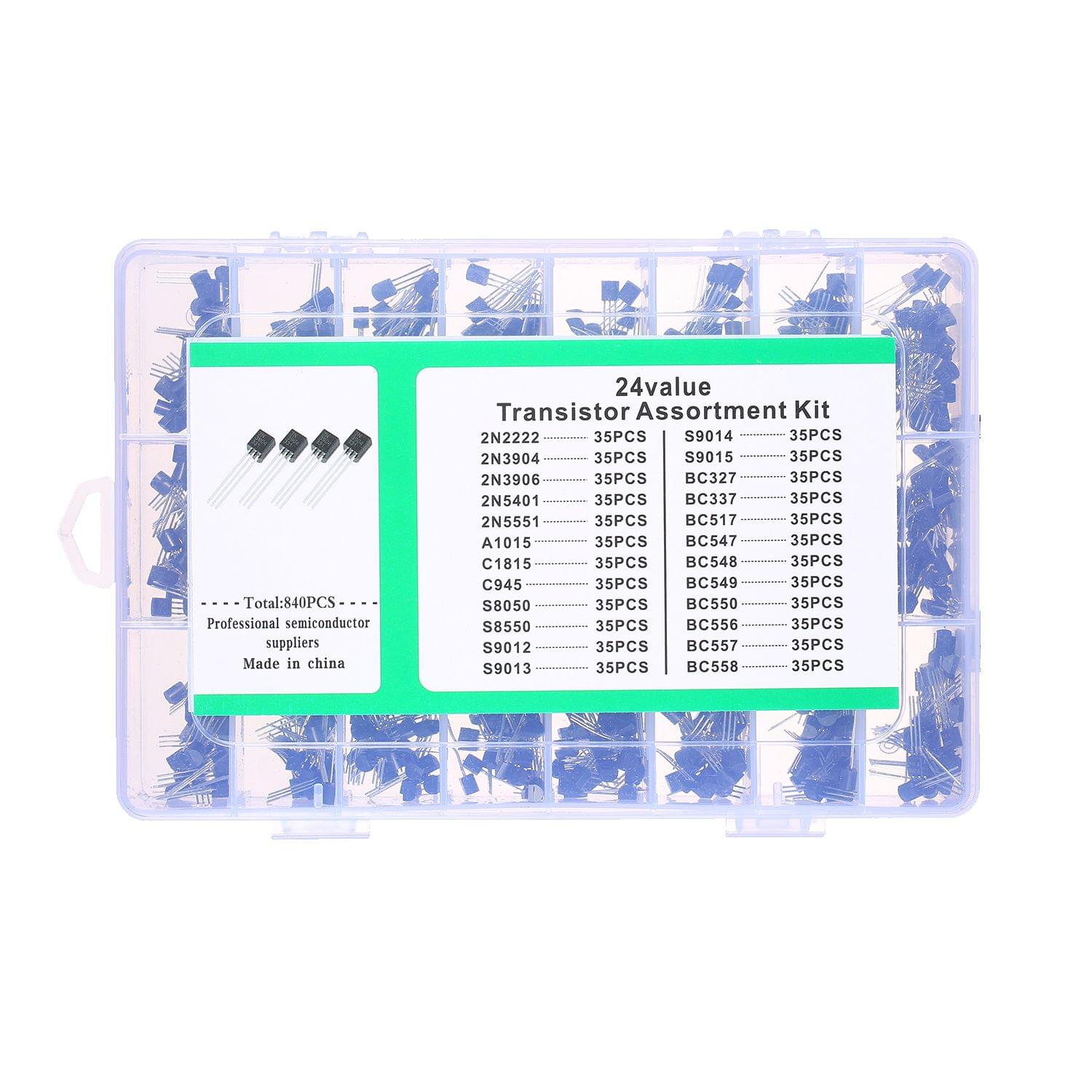 24Values 840PCS NPN PNP Transistor TO-92 Power General