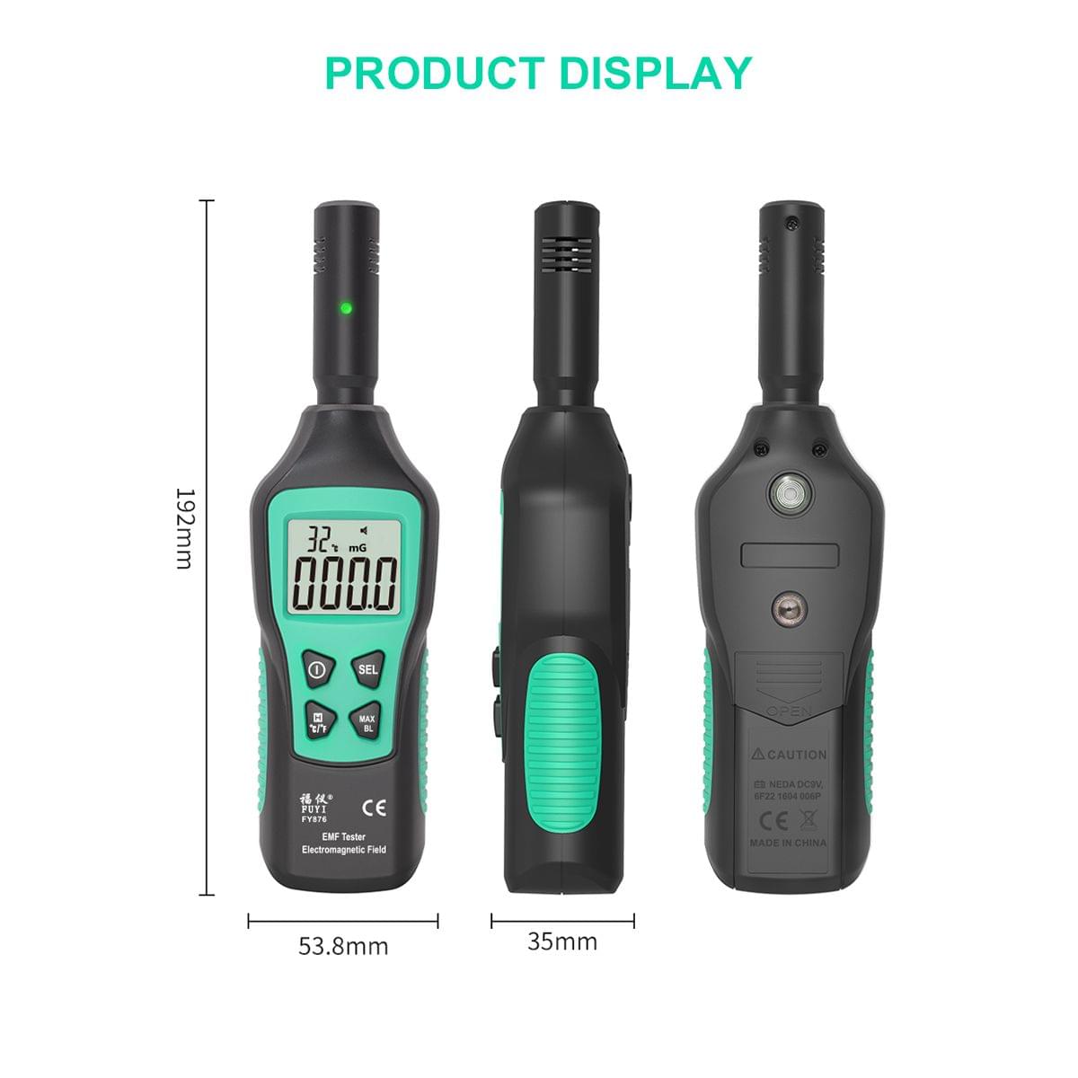 FUYI EMF Meter Electromagnetic Radiation Detector Household