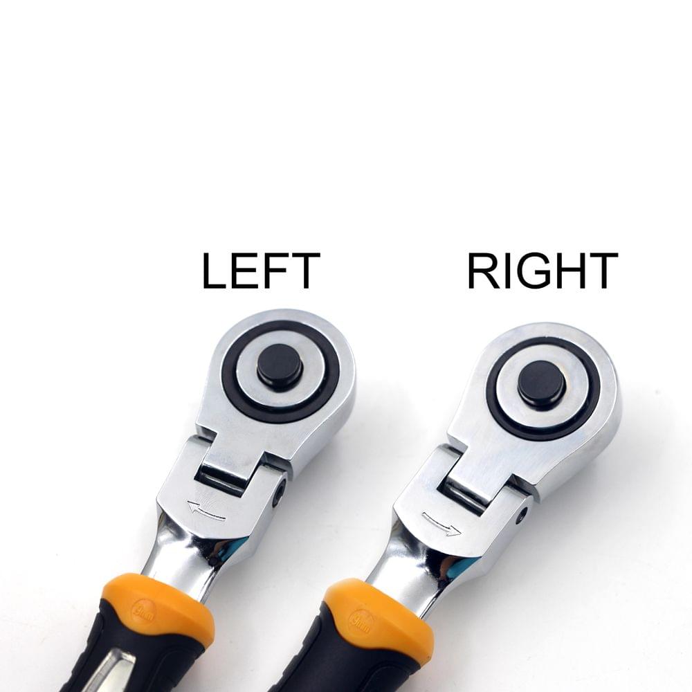3-in-1 180 Degree Ratchet Wrench Quick Sleeve Connector Flip