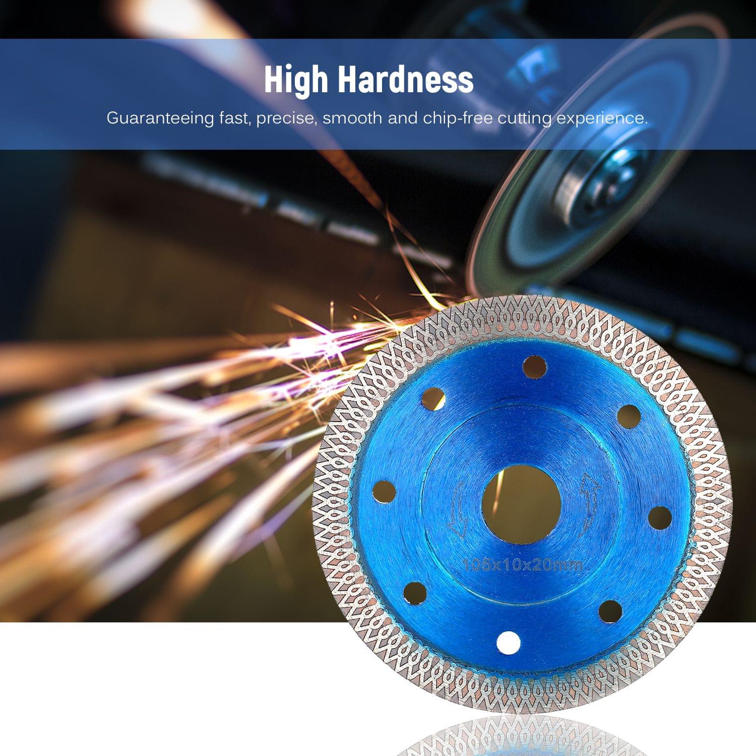 105mm 4" Diamond Corrugated Saw Blade 22mm Bore Diameter