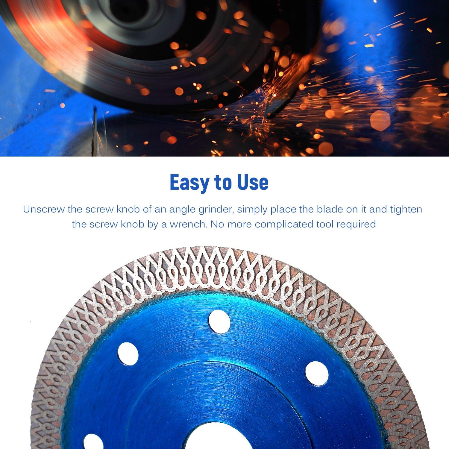 105mm 4" Diamond Corrugated Saw Blade 22mm Bore Diameter
