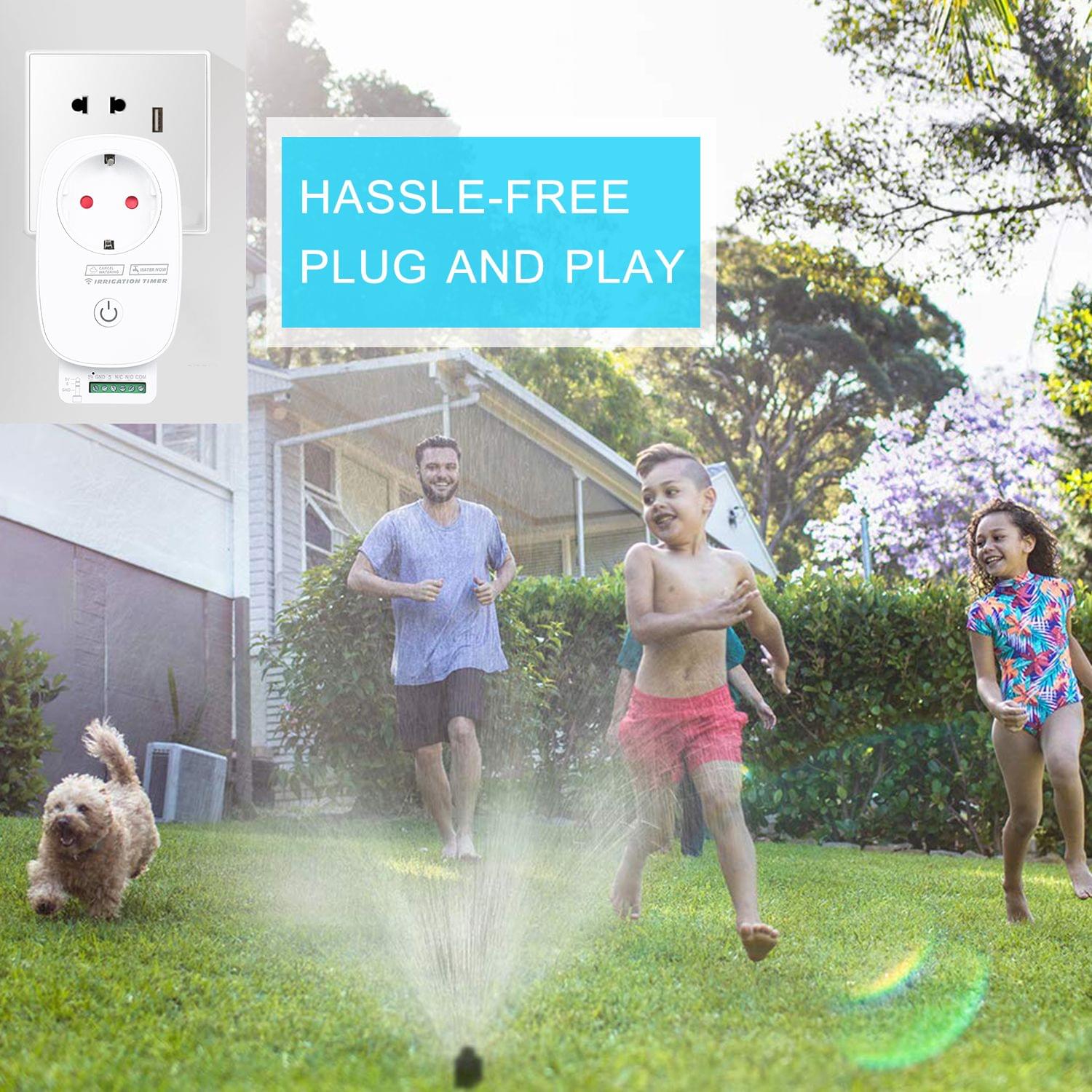 WiFi Control Garden Irrigation System Sprinkler System - EU Plug