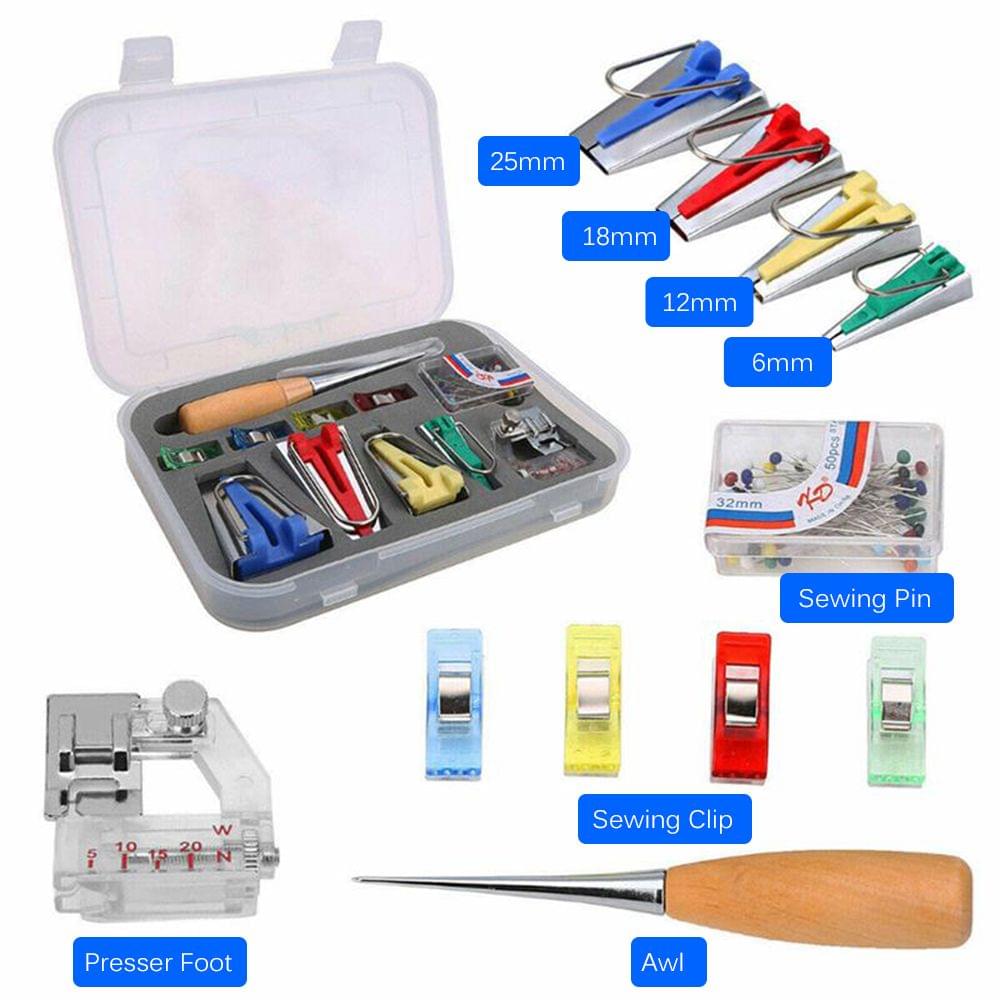 Bias Tape Makers Set of 4 Sizes Sewing Bias Tape Maker Kit