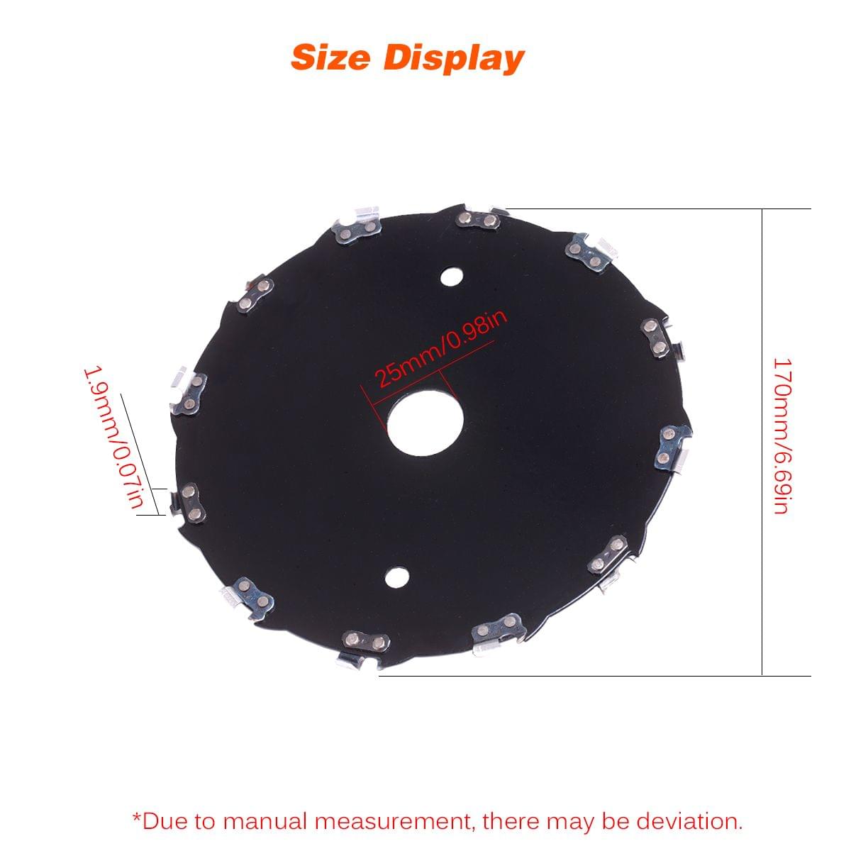 7" 170mm 12 Teeth Lawn Mower Circular Metal Saw Blade Saw