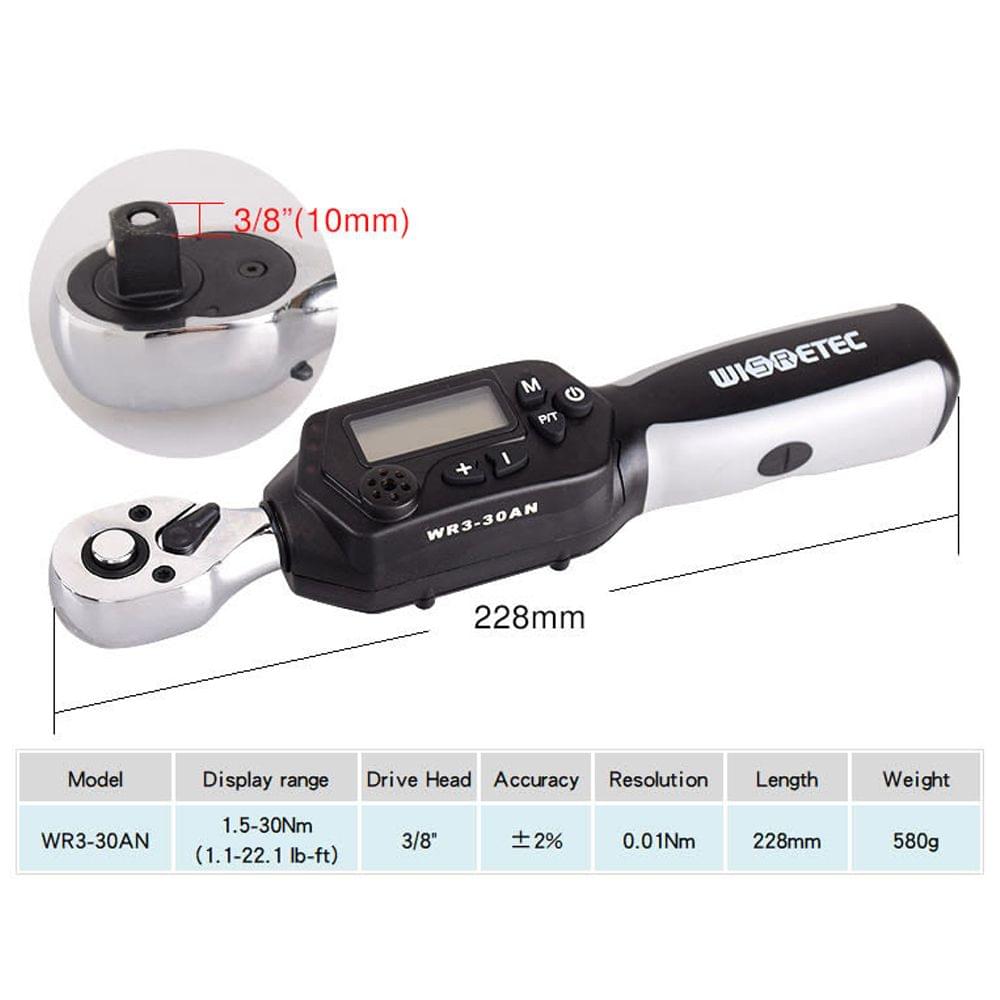 High Accuracy Mini Digital Display Backlight Torque Wrench - 2