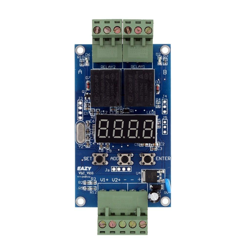12V Dual Programmable Relay PLC Board Cycle Delay Timer