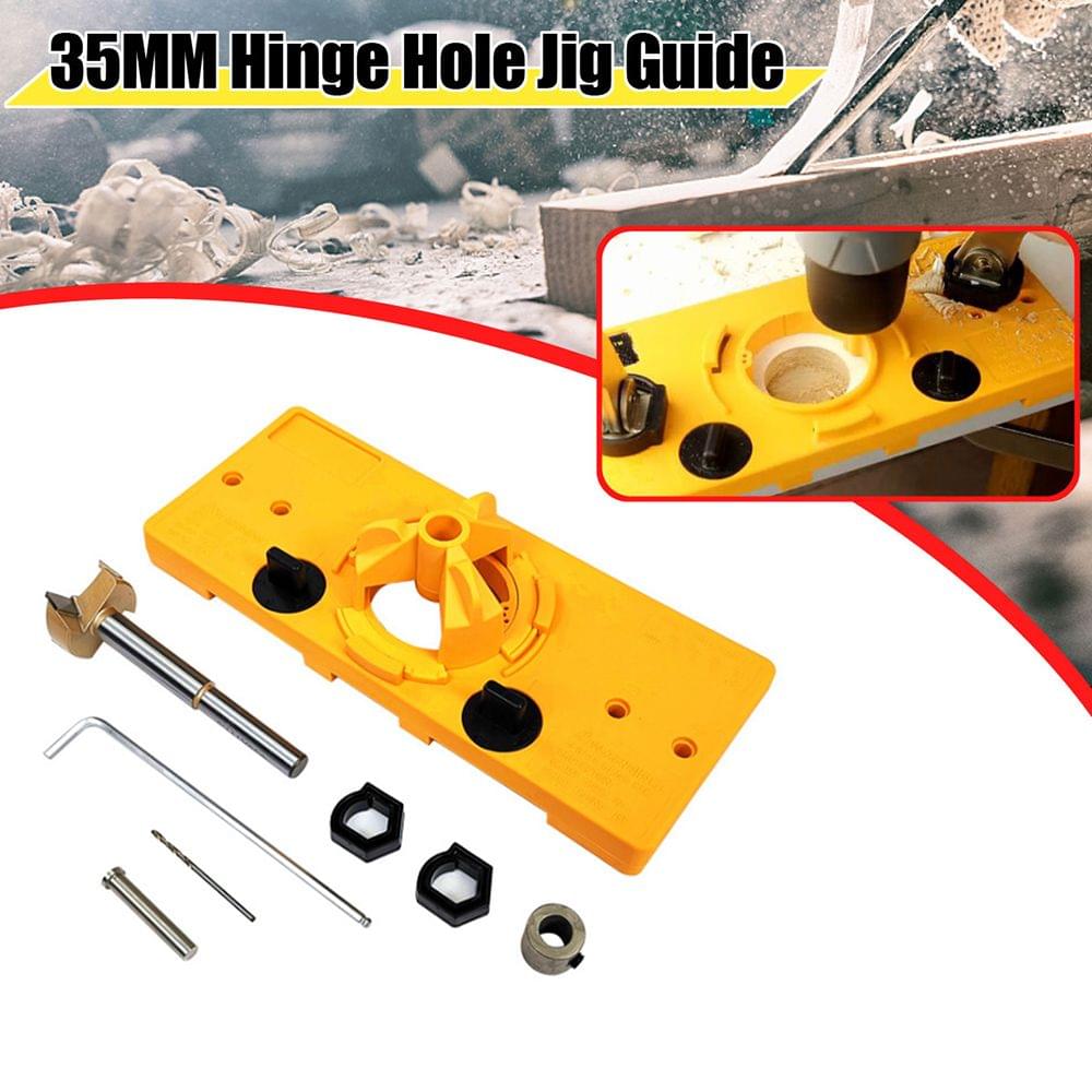 Cup Style Concealed Hinge Jig Guide Set Boring Hole Template - 1 kit