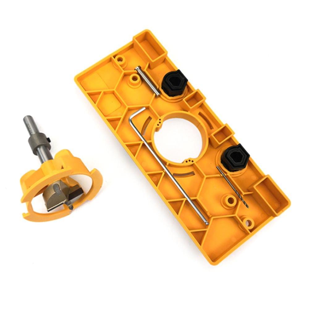 Cup Style Concealed Hinge Jig Guide Set Boring Hole Template - 1 kit