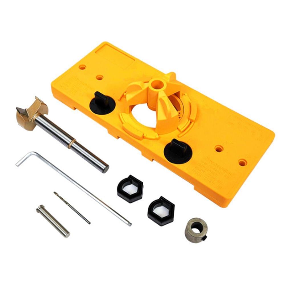 Cup Style Concealed Hinge Jig Guide Set Boring Hole Template - 1 kit