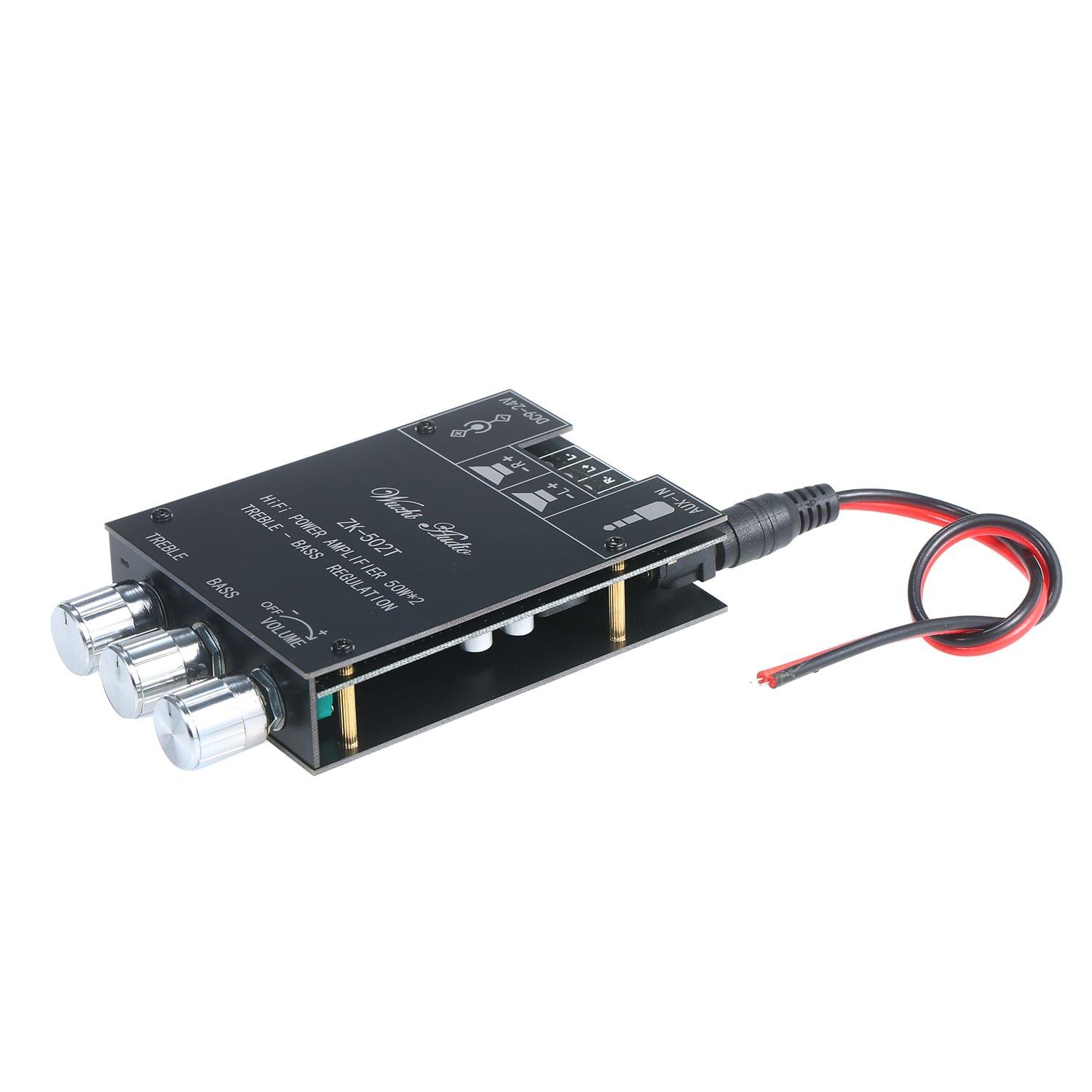 HIFI Power Amplifier Board Module 50Wx2 AUX and BT5.0 Audio - ZK-502T