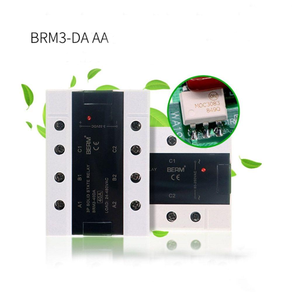 60A Three Phase Solid State Relay Load 24-480VAC AC Control - 60A