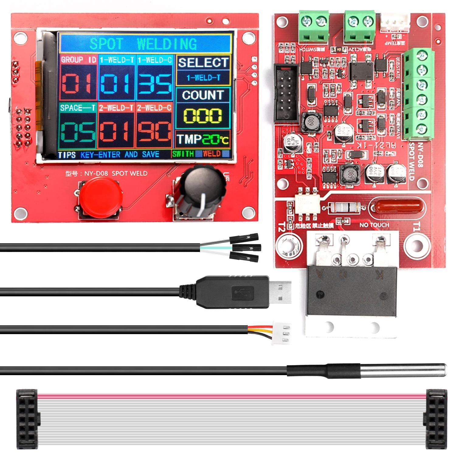 NY-D08 Spot Welding Machine Controller Pneumatic Color LCD