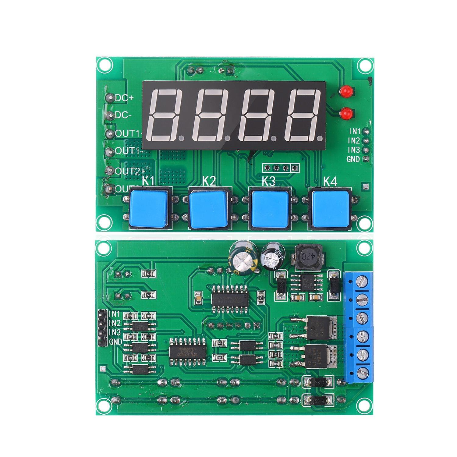 7-27V 2-Channel Time Relay Module Digital Time Cycle Delay