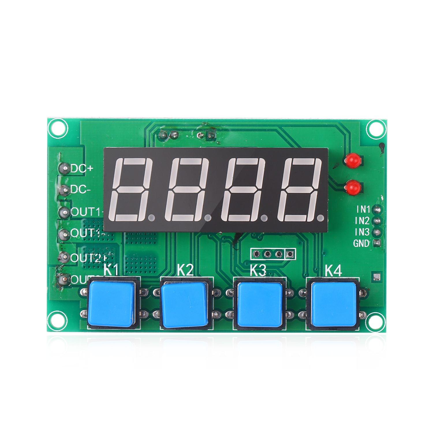 7-27V 2-Channel Time Relay Module Digital Time Cycle Delay
