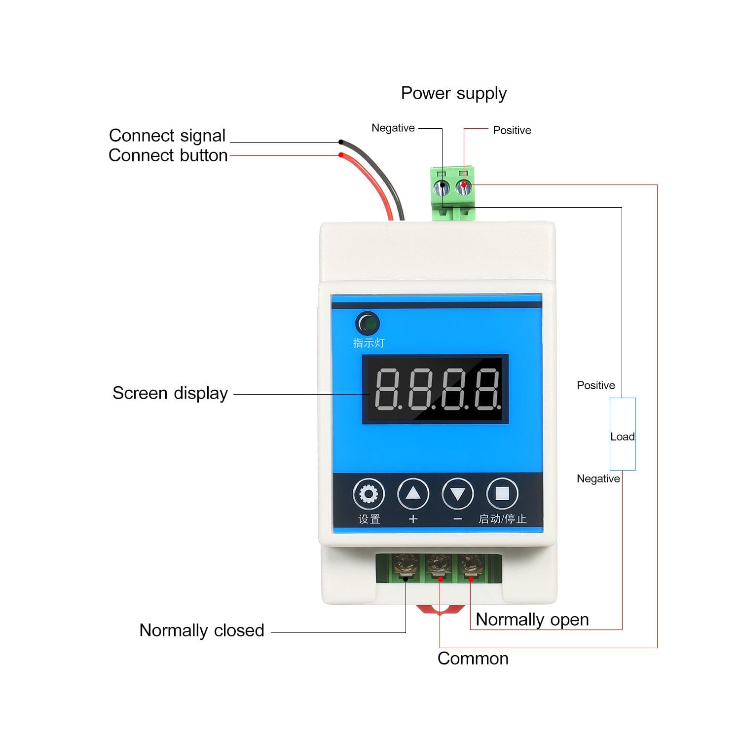 AC 220V Digital Delay Timer Control Switch Relay Module with - AC 220V