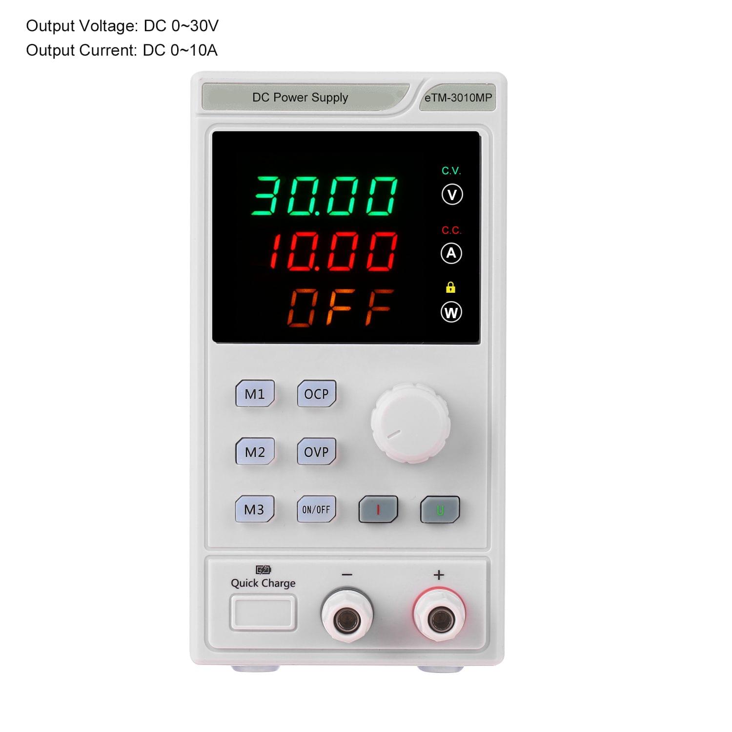 220V 0-30V 0-10A Programmable DC Power Supply Power - EU Plug