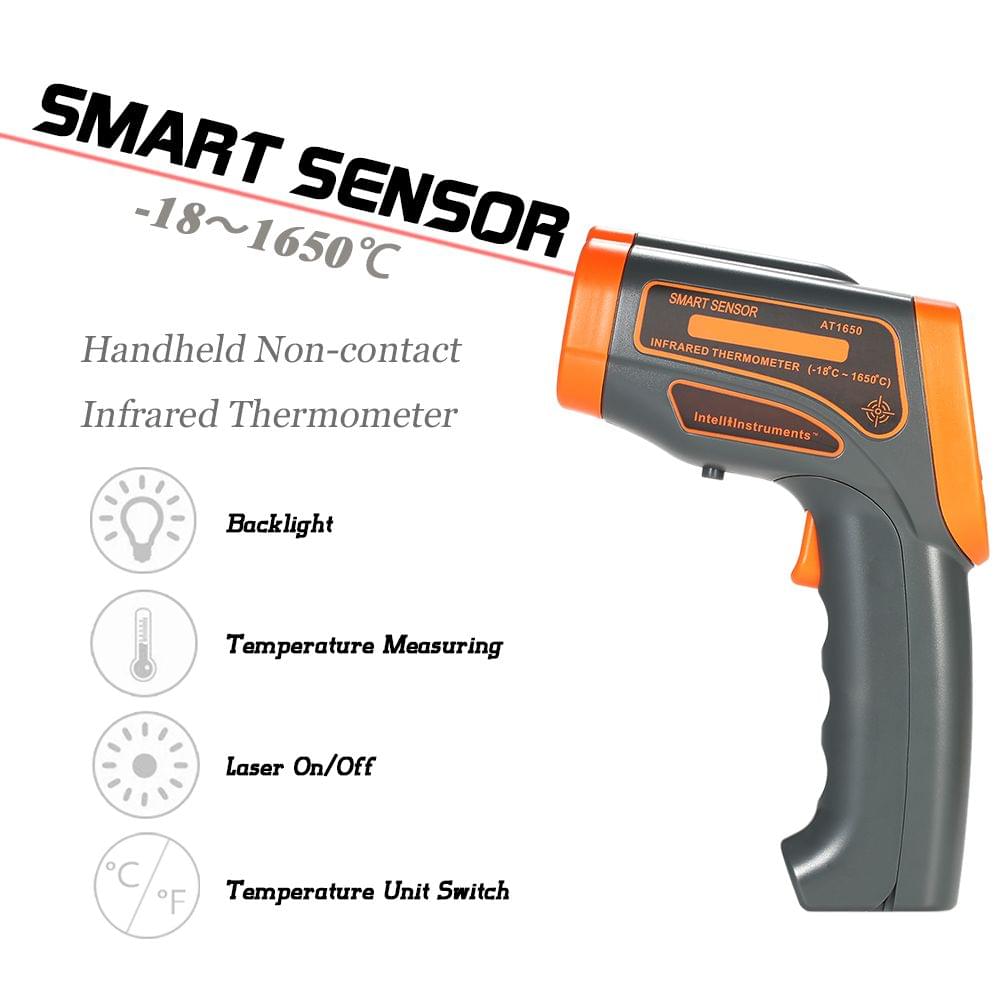 Infrared Thermometer Digital Laser Thermometer Temperature - AT1650