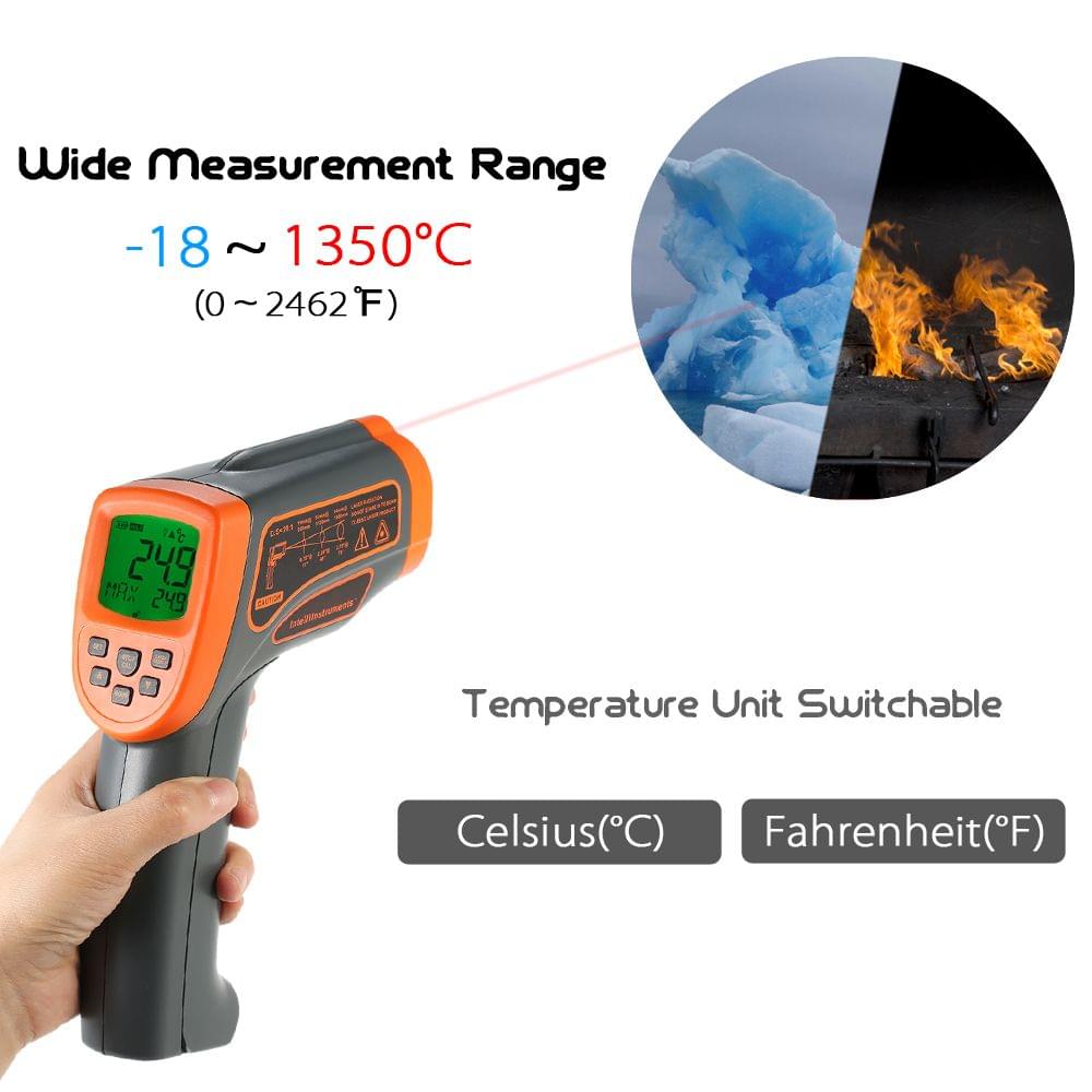 Infrared Thermometer Digital Laser Thermometer Temperature - AT1350