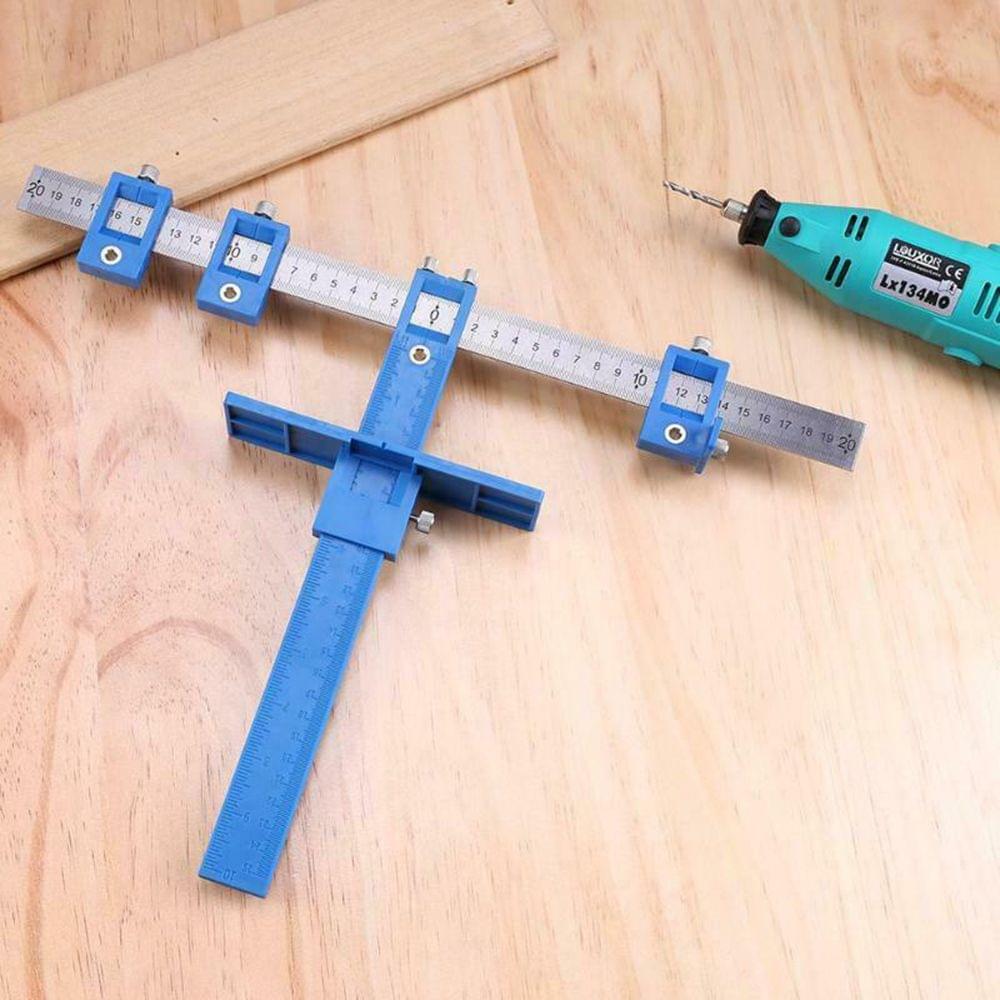 Woodworking Drilling Dowelling Hole Saw Adjustable Drill - One side metric system and one side imperial units
