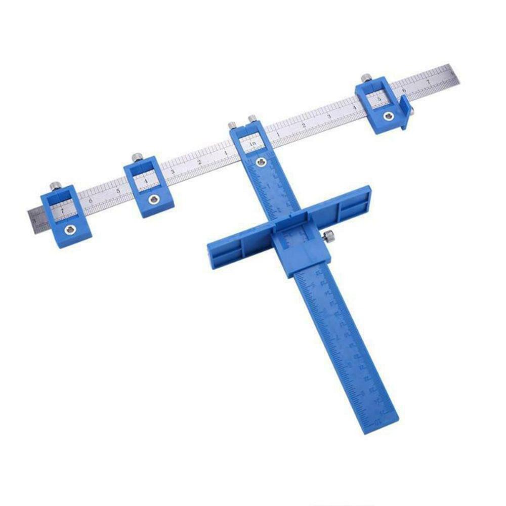 Woodworking Drilling Dowelling Hole Saw Adjustable Drill - One side metric system and one side imperial units