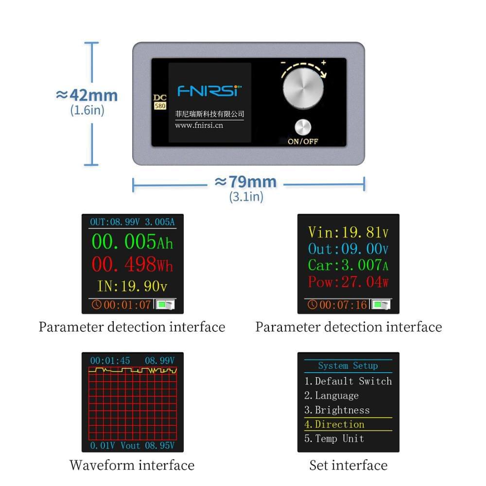 DC DC Buck Converter CC CV Power Module 0.6-30V 5A