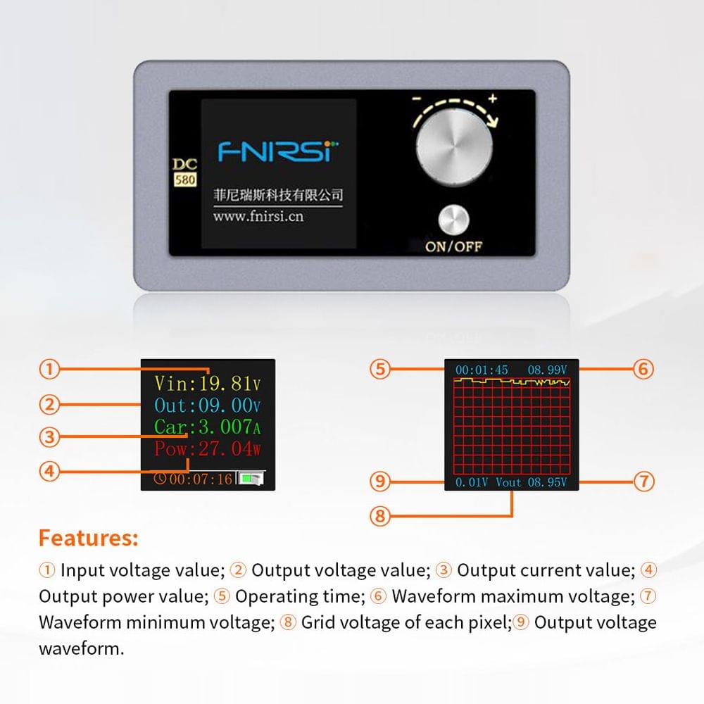 DC DC Buck Converter CC CV Power Module 0.6-30V 5A