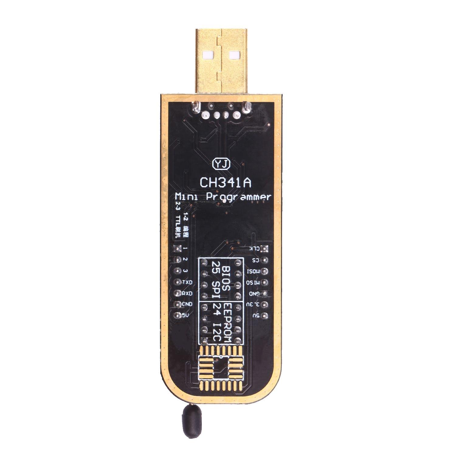 CH341A USB Programmer EEPROM BIOS Flasher Programmable Logic - CH341A and SOP8 Clip
